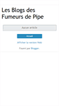 Mobile Screenshot of blogsfdp.fumeursdepipe.net